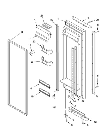 Refrigerator door