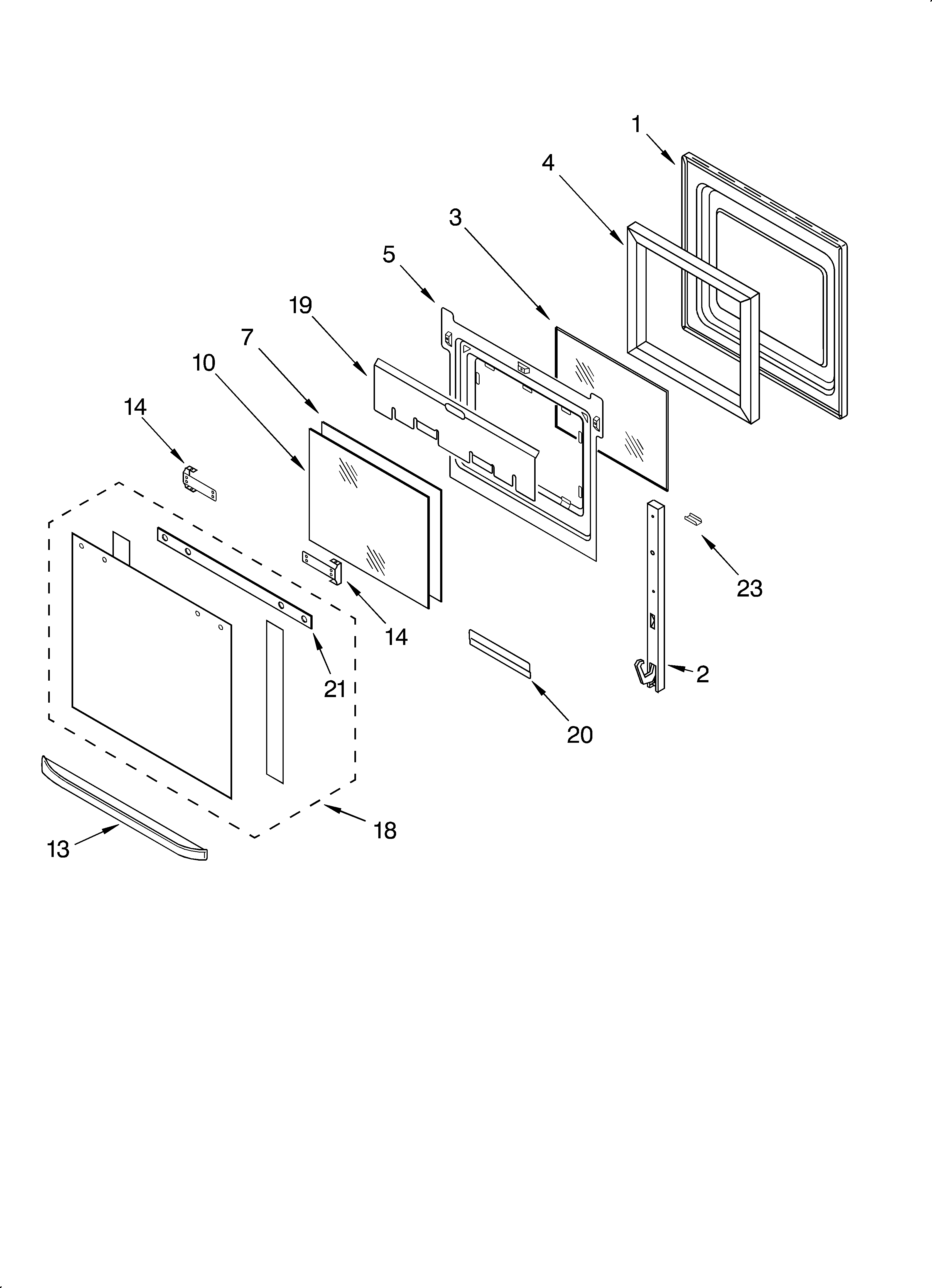 Oven door