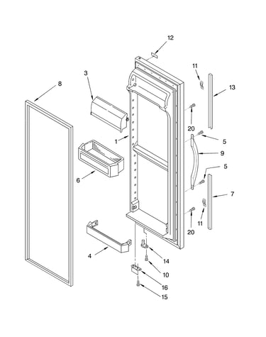 Refrigerator door