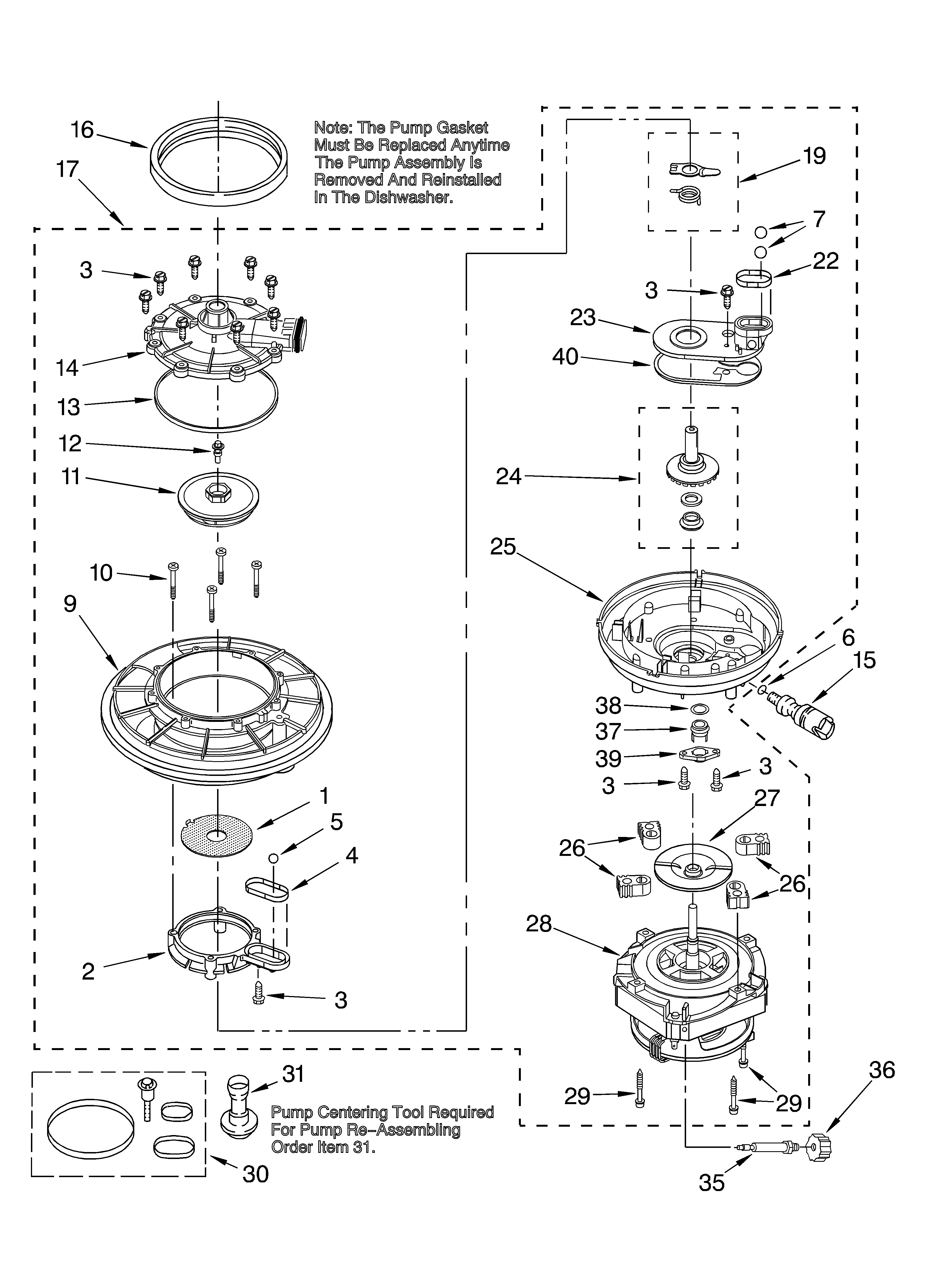Pump and motor