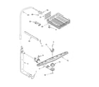 Whirlpool DP940PWKQ1 upper dishrack and water feed diagram