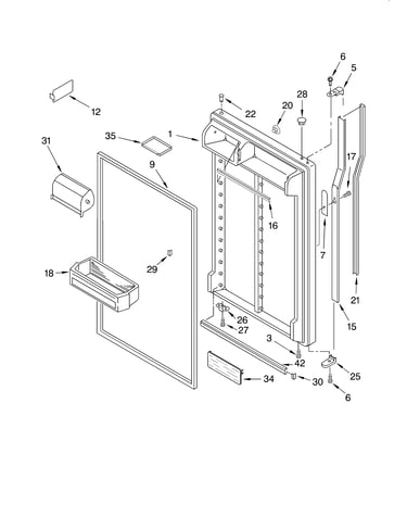Refrigerator door