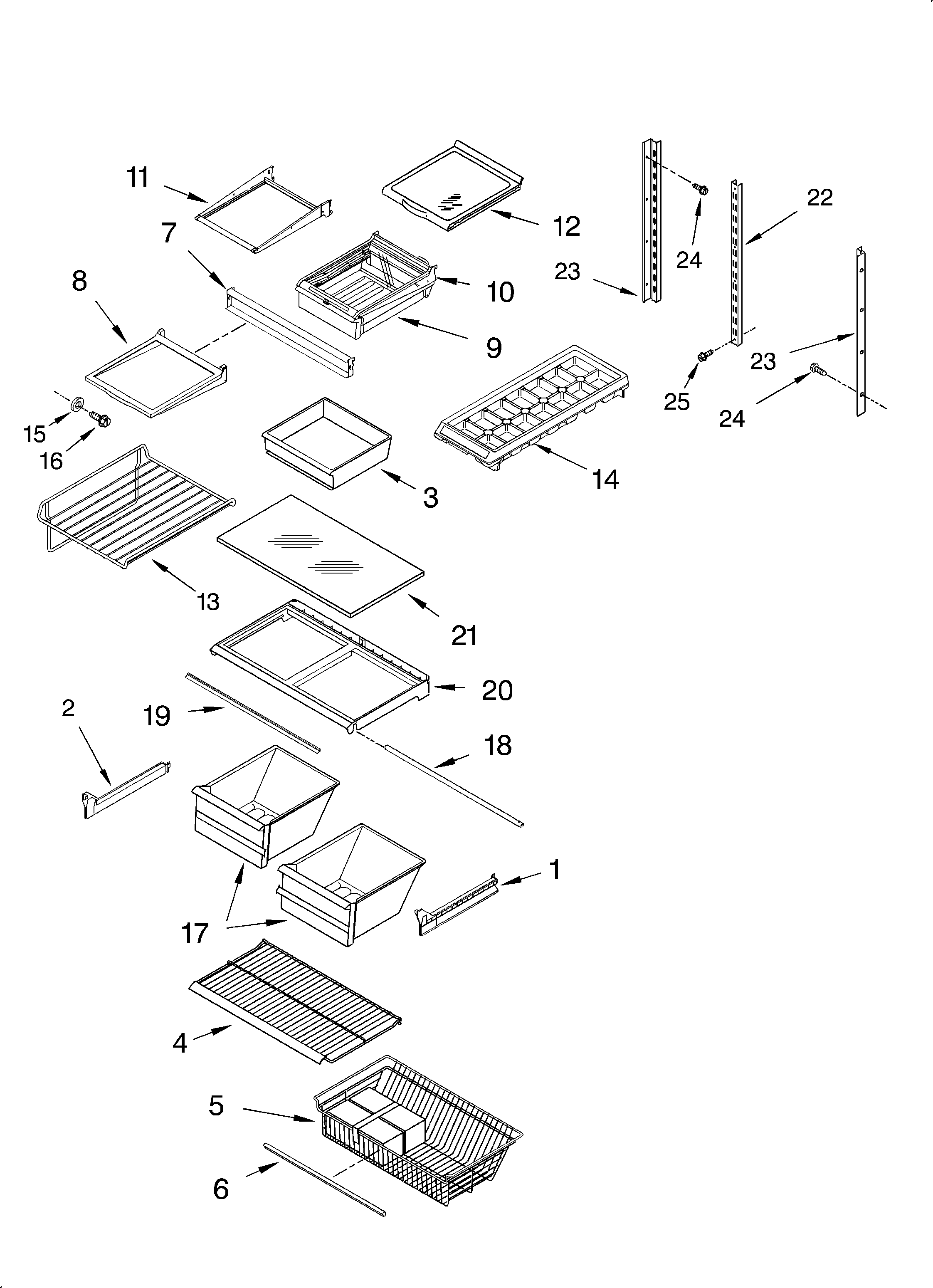 Shelf/lit/optional