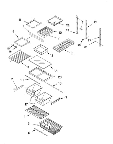 Shelf/lit/optional