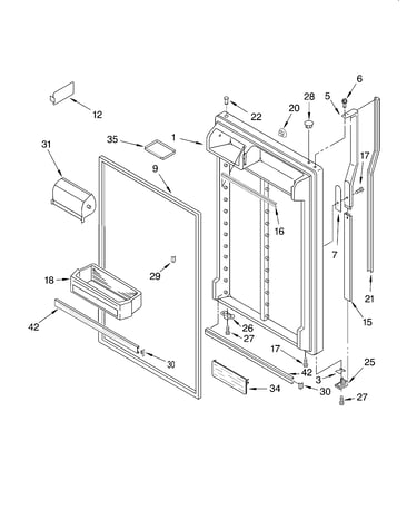 Refrigerator door