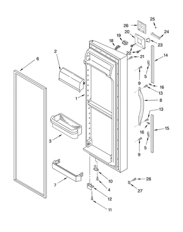 Refrigerator door