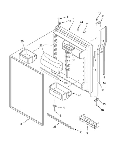Refrigerator door