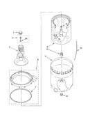 Agitator, basket and tub