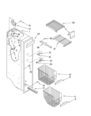 Freezer liner
