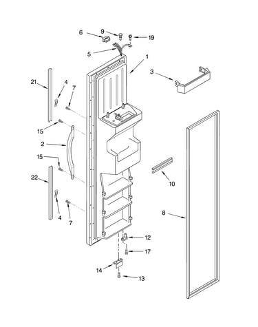 Freezer door