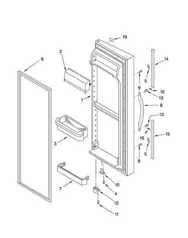 Refrigerator door