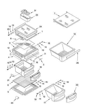 Refrigerator shelf