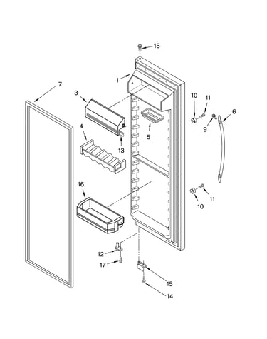 Refrigerator door