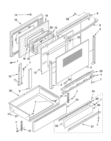 Door and drawer