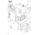 Whirlpool LER6611LQ0 cabinet/literature diagram