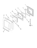 Upper oven door