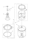 Agitator, basket and tub
