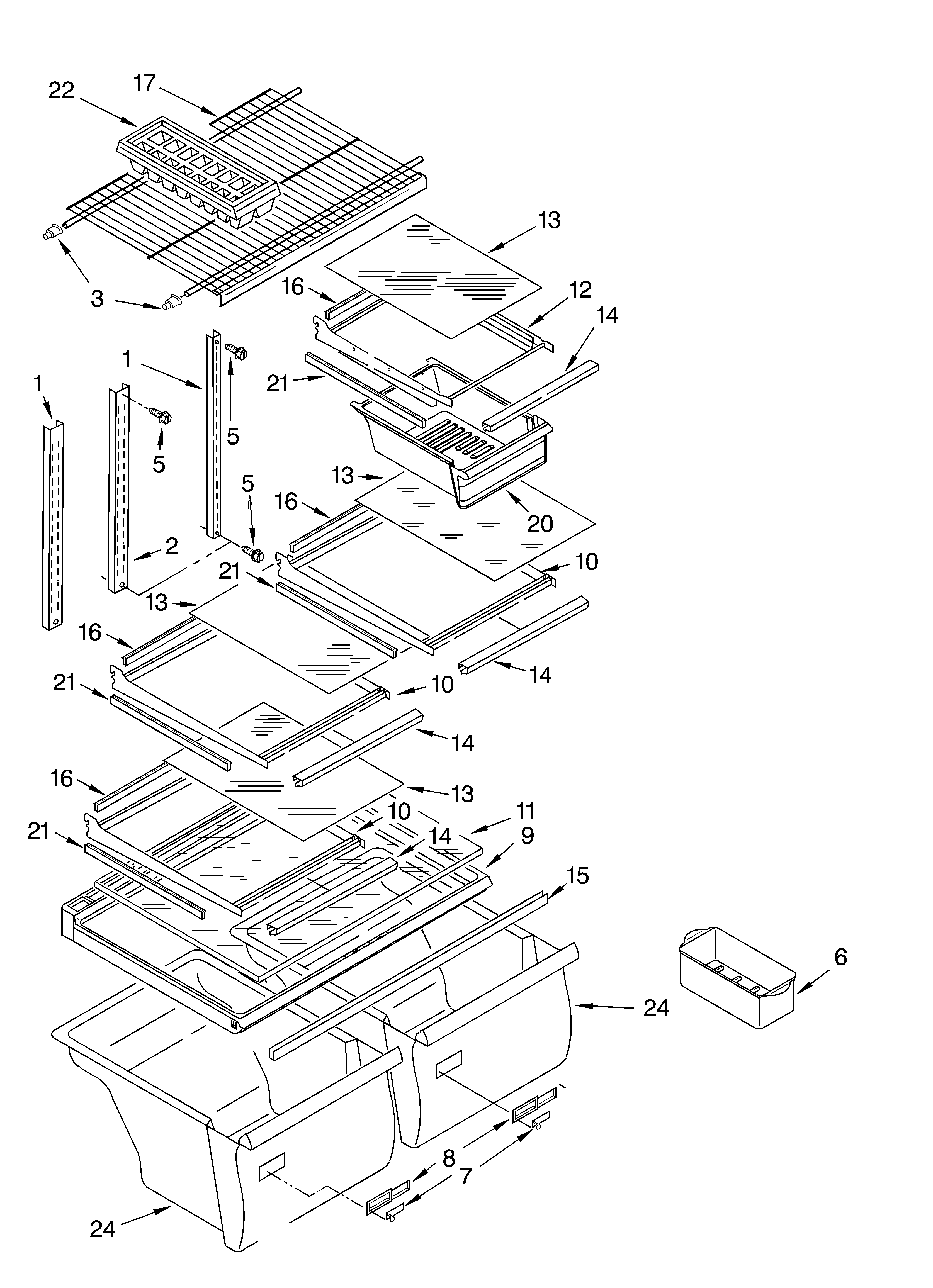 Shelf/optional
