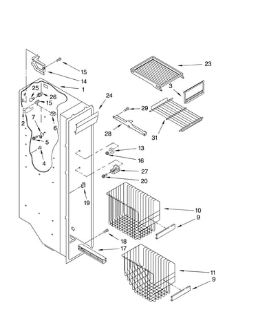 Freezer liner