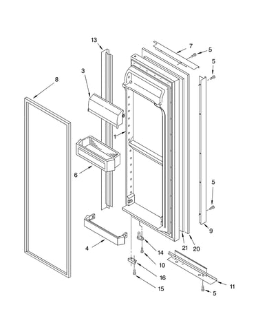 Refrigerator door