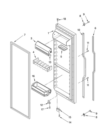Refrigerator door