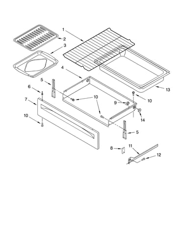 Drawer and broiler