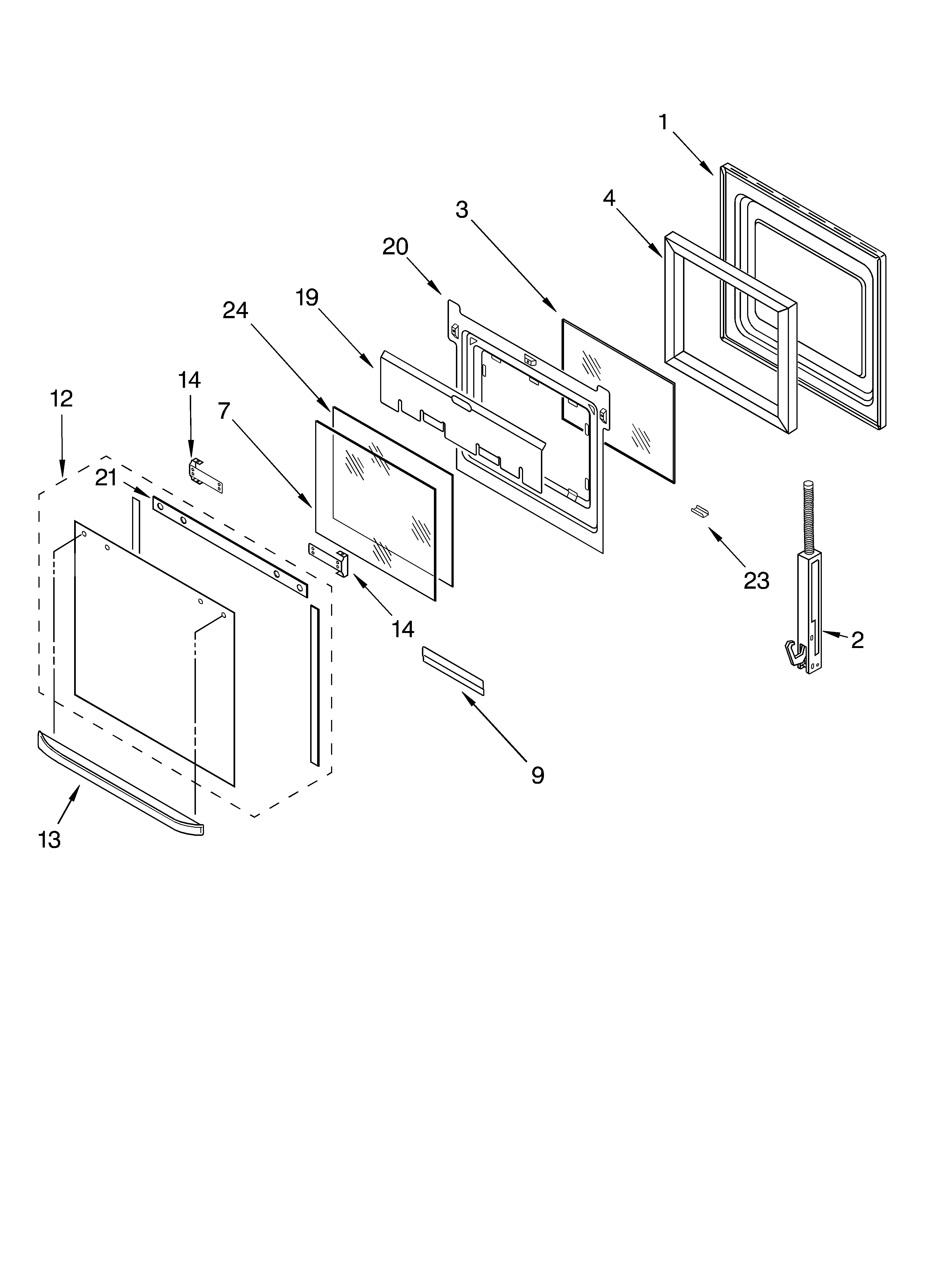 Oven door