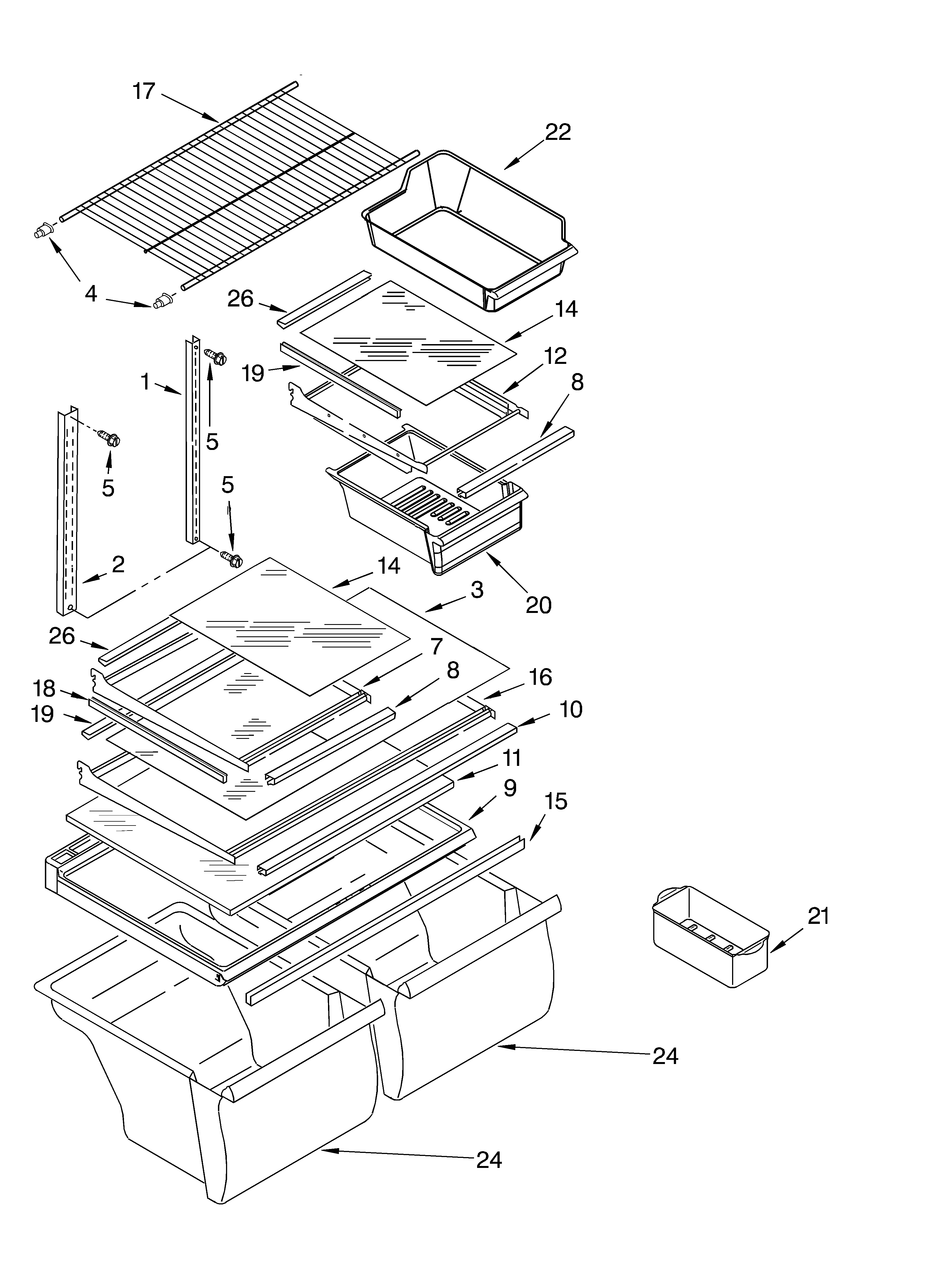 Shelf/optional