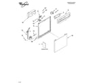 Whirlpool DU940PWKS1 frame and console/literature diagram