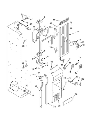Freezer liner and air flow