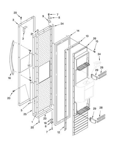 Freezer door