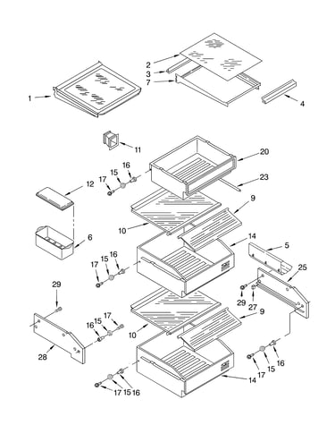 Refrigerator shelf