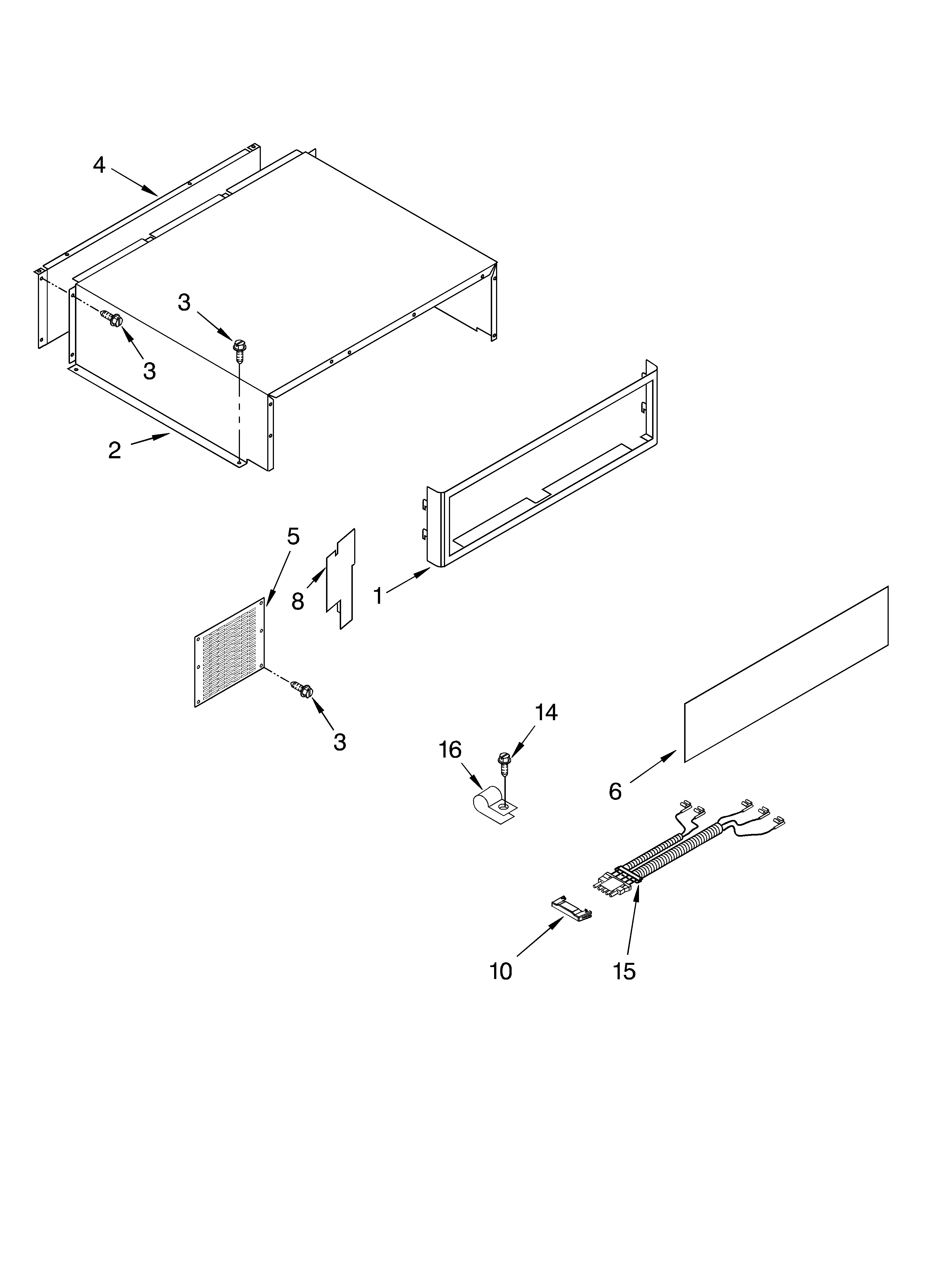 TOP GRILLE AND UNIT COVER