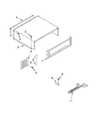 Top grille and unit cover