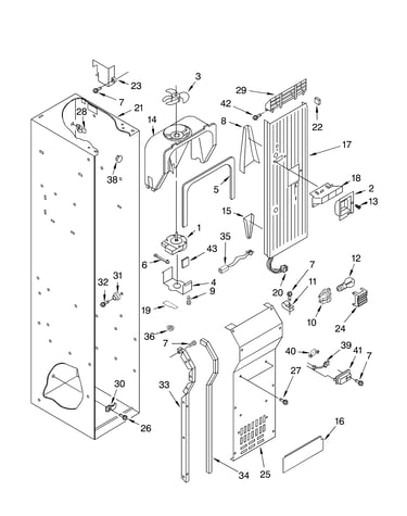 Freezer liner and air flow