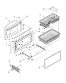 Freezer door and basket