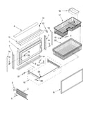 Freezer door and basket