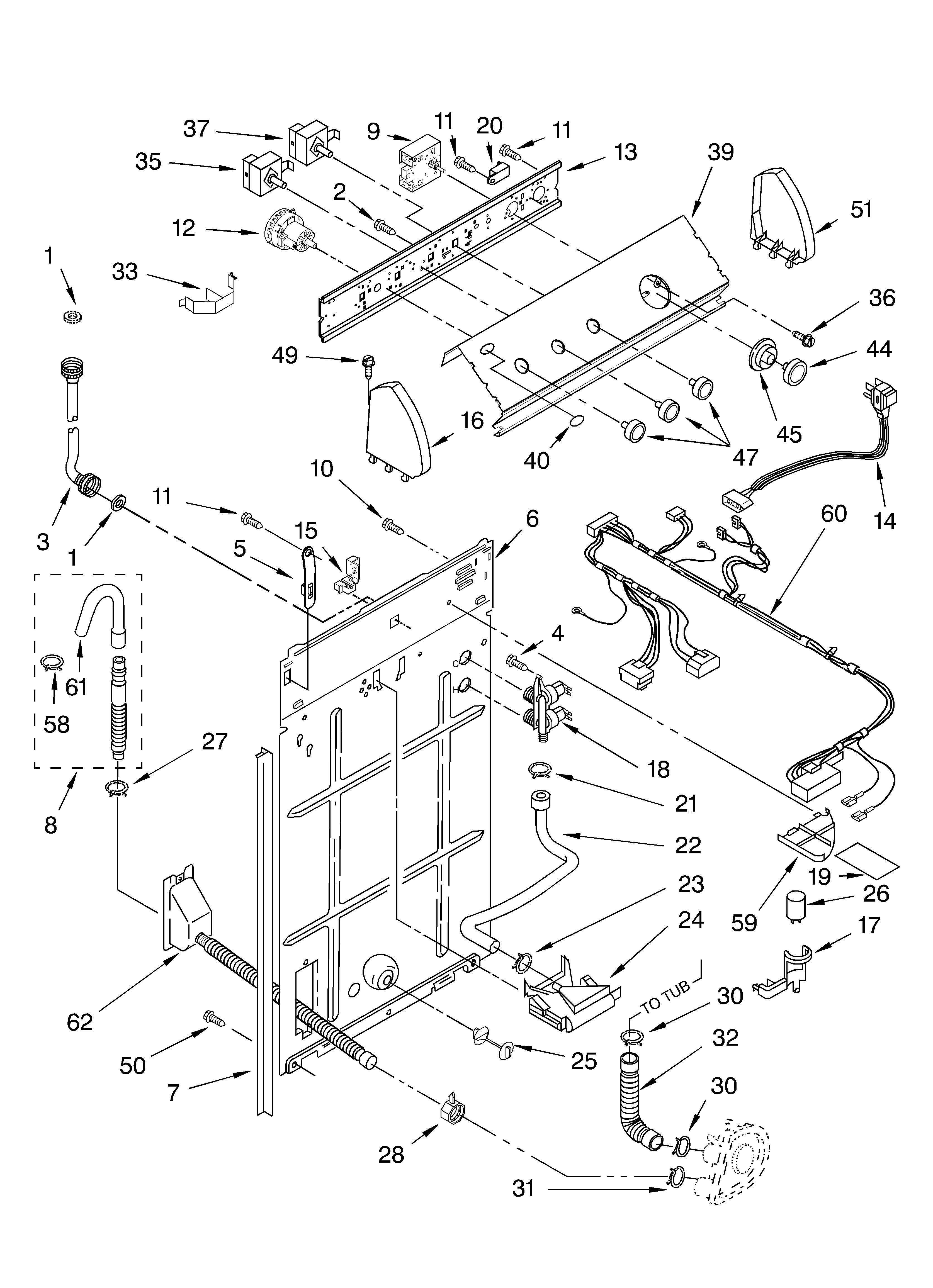 Controls and rear panel