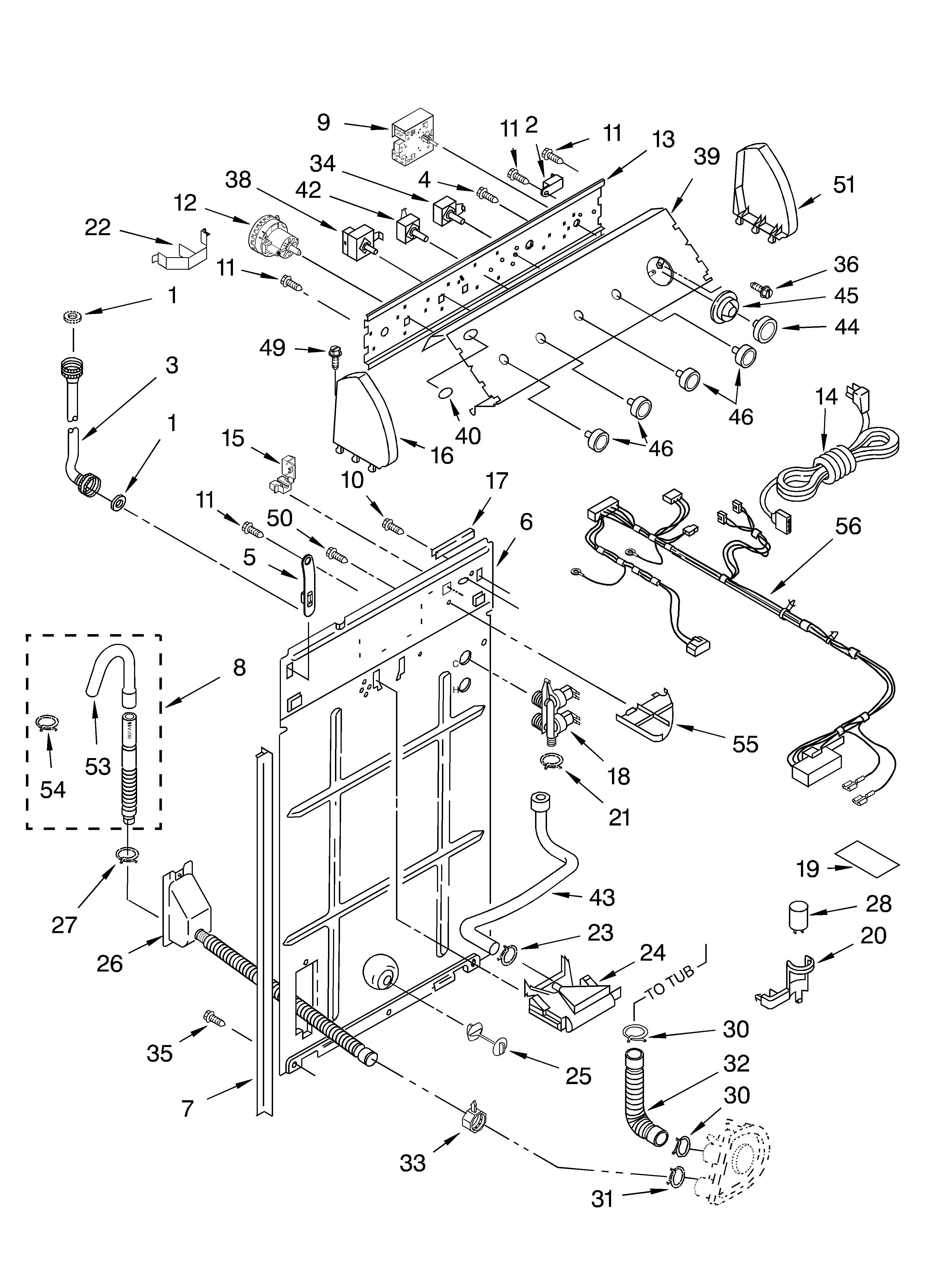 Controls and rear panel