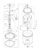 Agitator, basket and tub