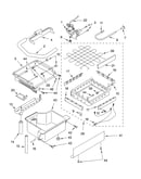 Evaporator, ice cutter grid and water