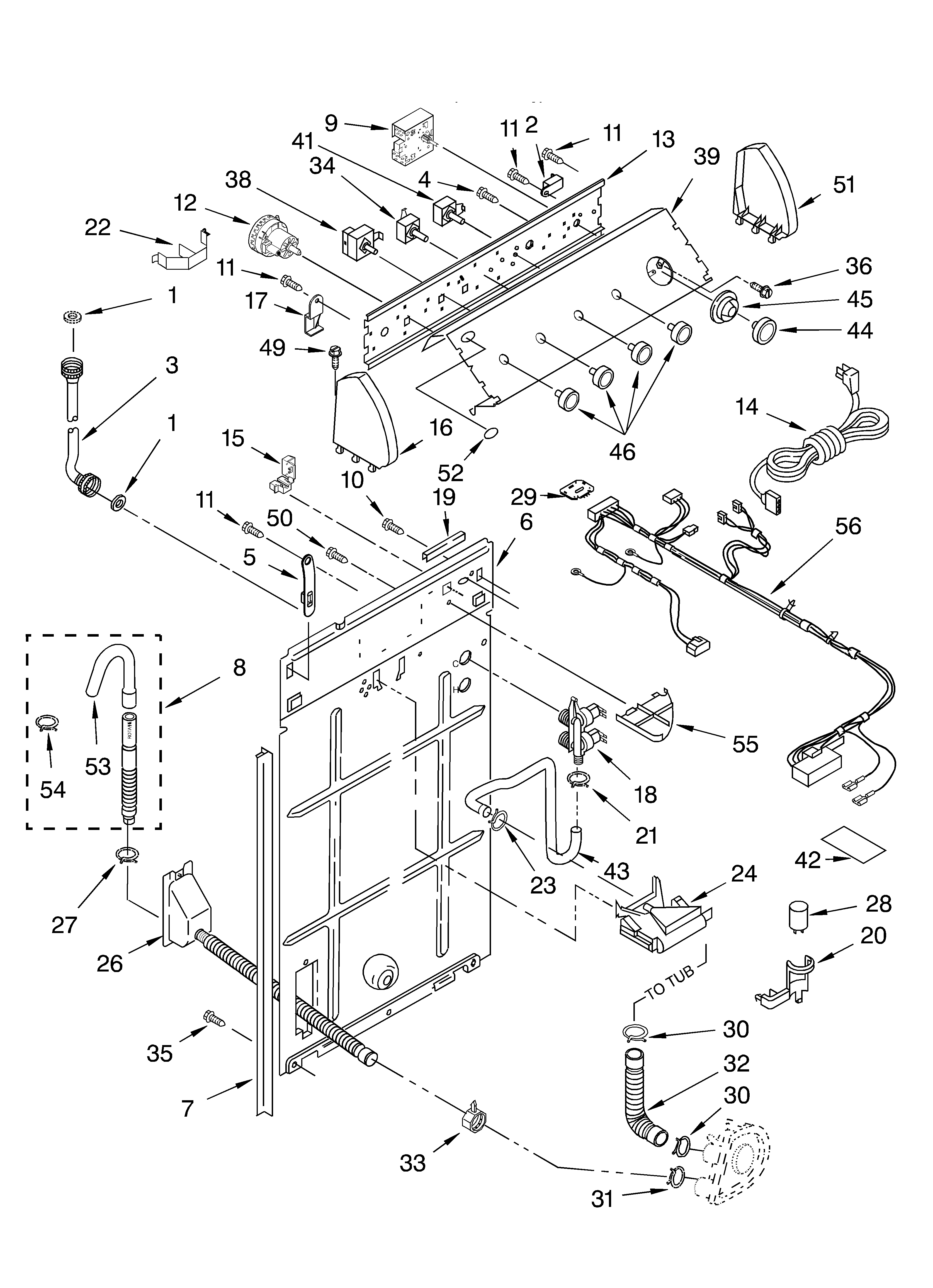 Controls and rear panel