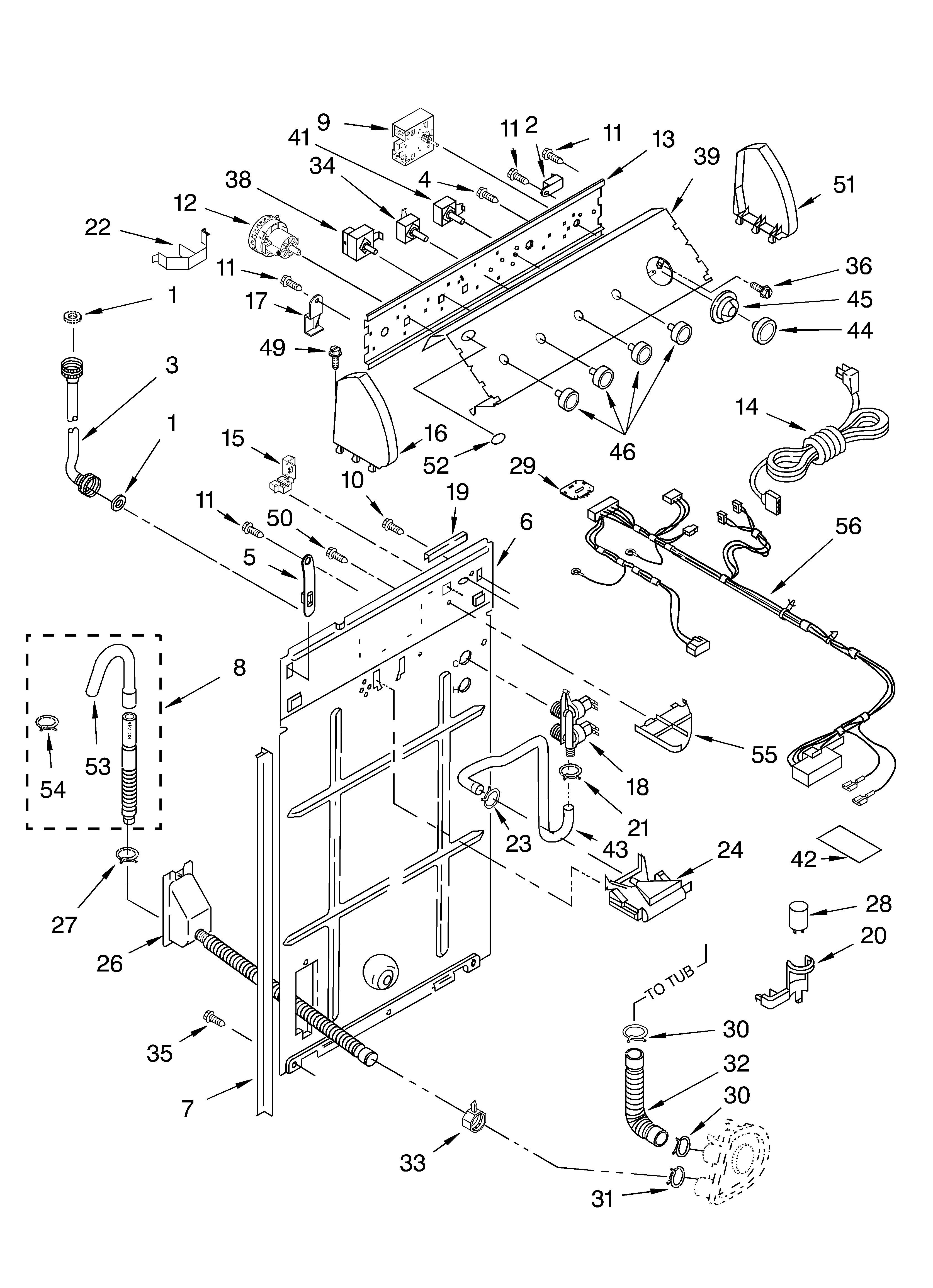 Controls and rear panel