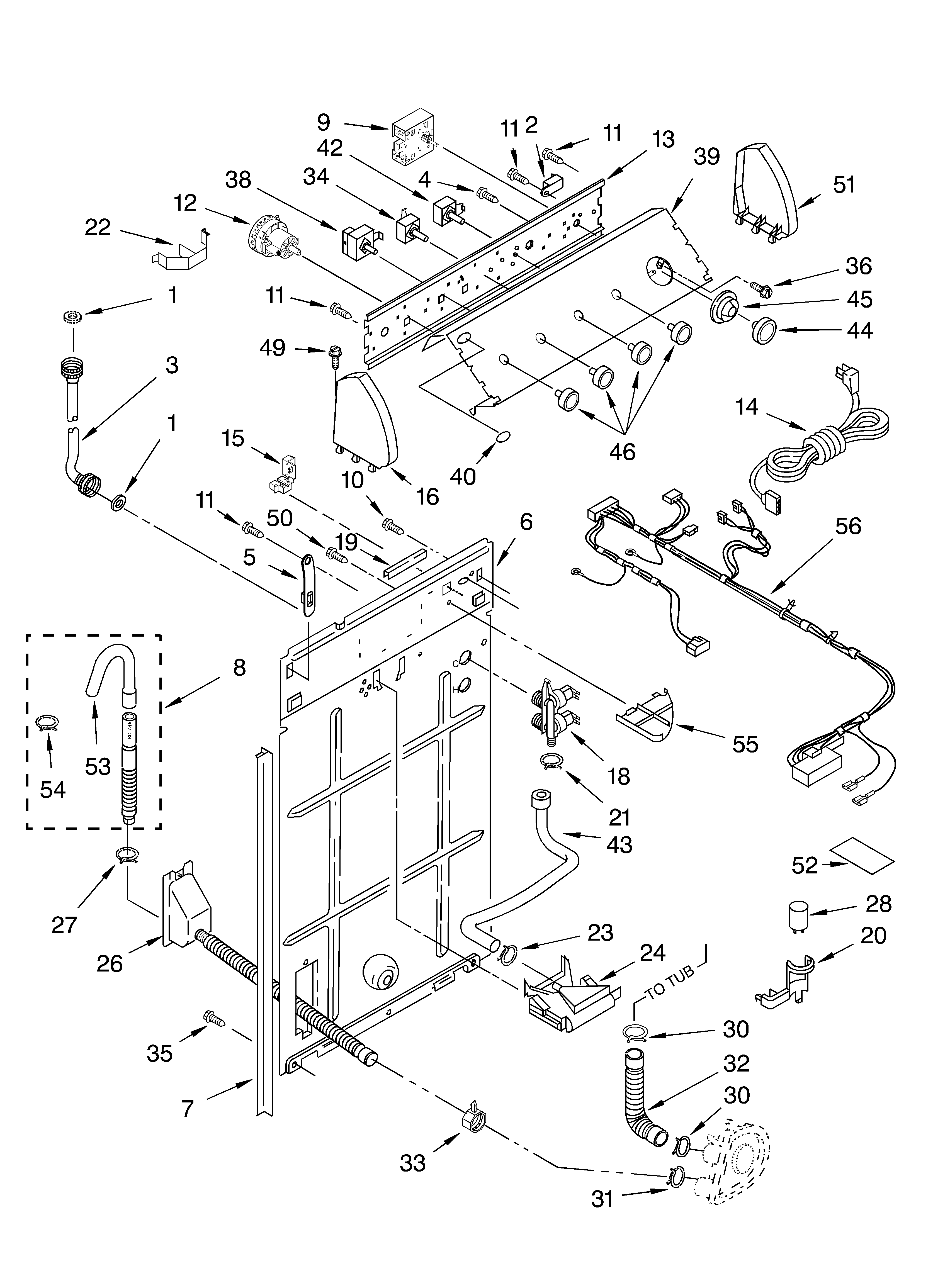 Controls and rear panel