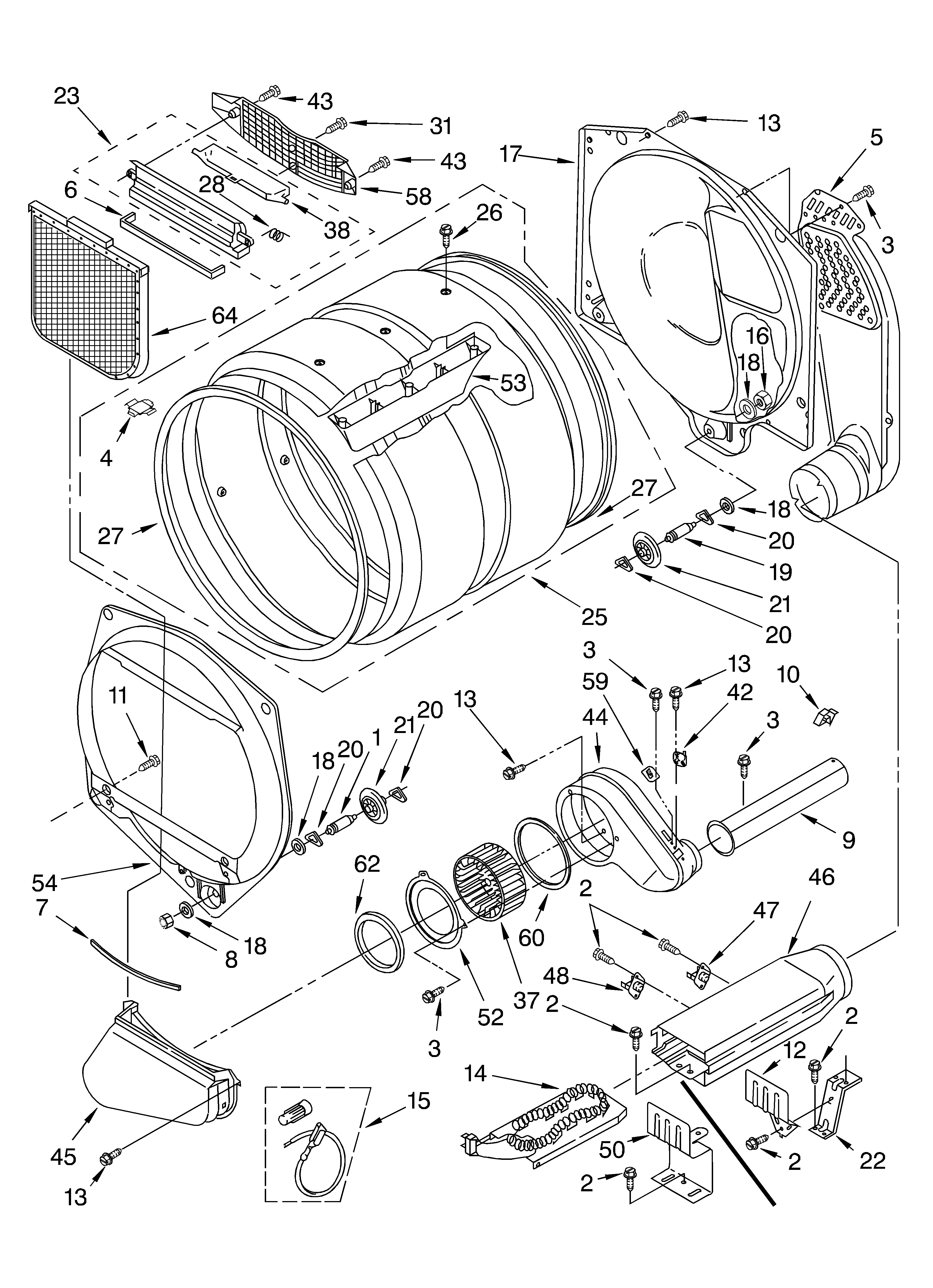Upper and lower bulkhead