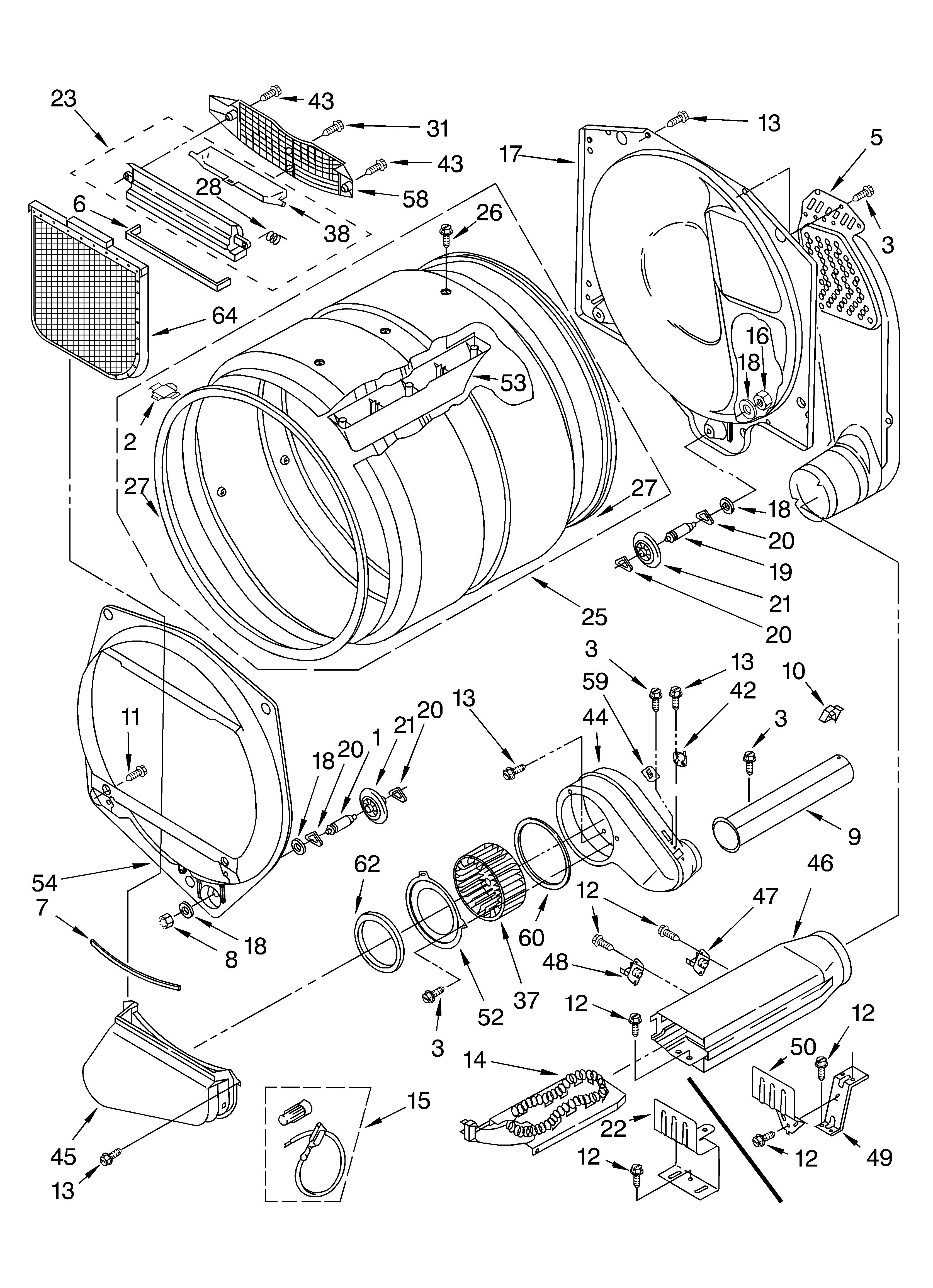 Upper and lower bulkhead