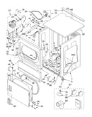 Upper cabinet and front panel