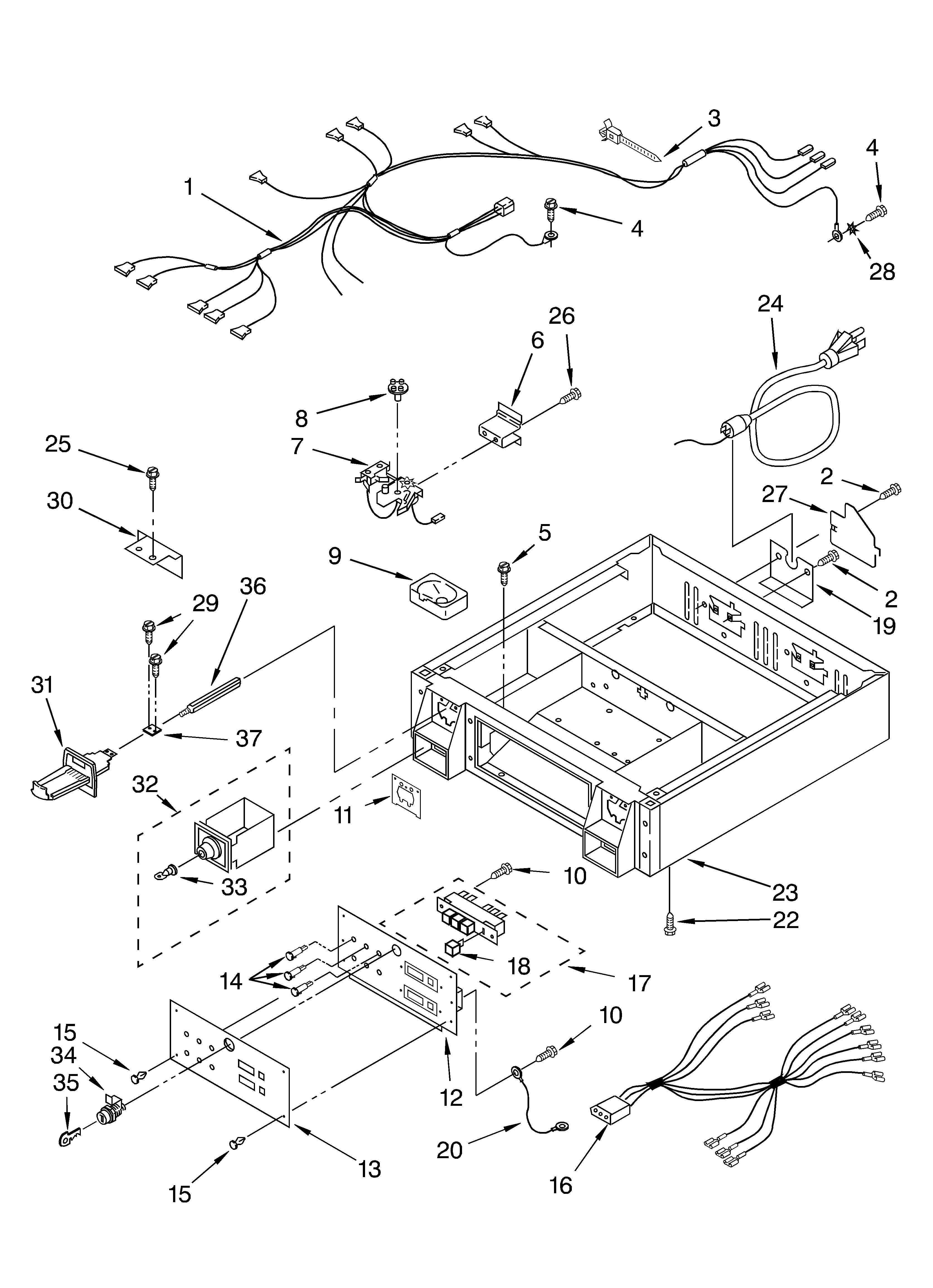 Control panel and separator