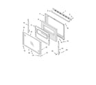 Whirlpool SF341BEKW1 door diagram