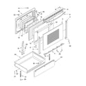 KitchenAid KGRT600HWH9 door and drawer diagram